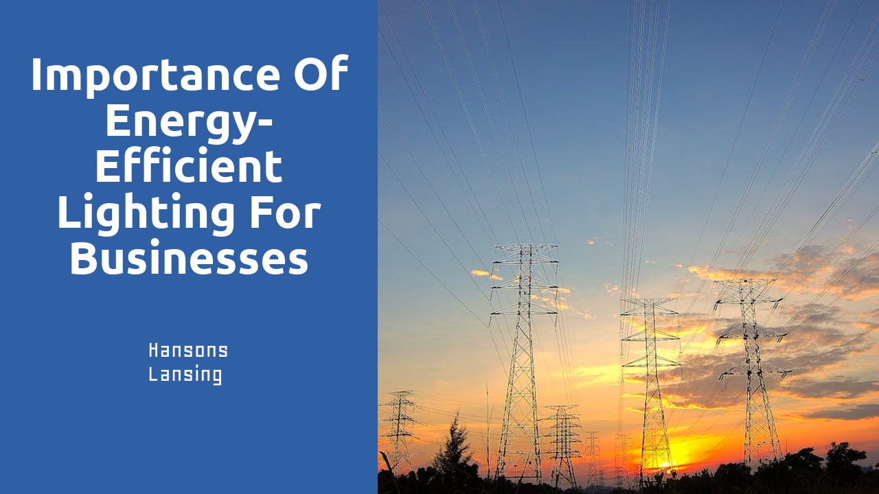 Importance of Energy-Efficient Lighting for Businesses